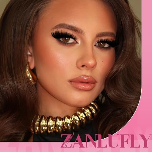 zanlufly Volume Lash Clusters Spiky Eyelash Clusters 120 Pcs Thick Cluster Eyelash Extensions with Thin Band 10-16mm Handmade Reusable Individual Eyelashes D Curly Lash extension DIY at Home