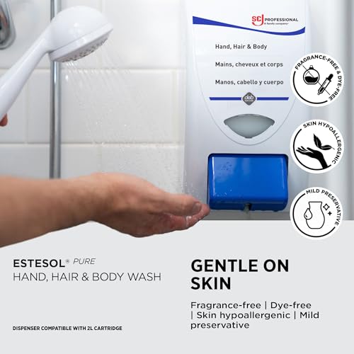 SC Johnson Professional ESTESOL PURE HAND, HAIR & BODY WASH 2 LITER, 4 PACK
