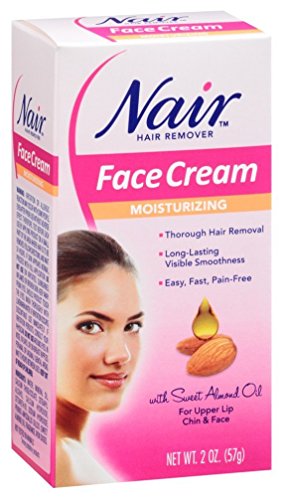 Facial Hair Remover Cream Pack of 6 - Gentle Unwanted Hair Removal for Face