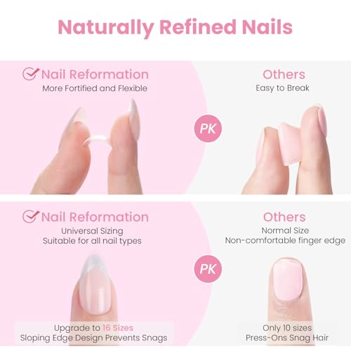 Nail Reformation Silky Spots Extra Short Round Press-On Nails - 32 Pcs