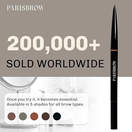 PARISBROW Slim Brow Pencil 04/Dark Brown Eyebrow Ultra-Fine Eyebrow Pencil (0.9mm Tip)