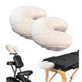 CozyFleece Massage Table Face Cradle Cover - Ultra Soft Fleece Face Headrest Cover for Massage Table & Tattoo Chair, Universal Fit, Washable, 2 Pack