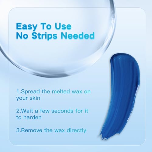 Hard Wax Beads, 1lb, Wax for Coarse Hair Removal, Sensitive Skin, Full Body, Women and Men