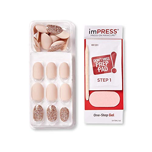 imPRESS Short Press-On Manicure Nail Kit - Pack of 2, 30 Nails, Includes Prep & Files
