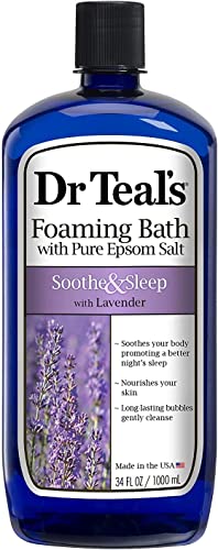 Foaming Bath Gift Set with Lavender Shea & Almond Oil - Stress Relief & Relaxation