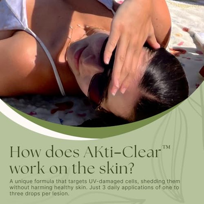 AKtiClear is formulated for use on Actinic Keratosis. Botanically-Infused Dermatological Skin Care Apply to Sun Damaged Skin Lesions right at Home. Fast 3-Day Application.