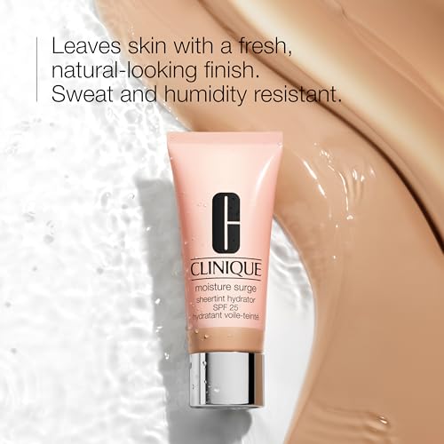 Clinique Moisture Surge Sheertint Hydrator Hydrating Tinted Moisturizer Broad Spectrum SPF 25 With Hyaluronic Acid + Aloe Water For All Skin Types | Sheer Coverage, Natural Finish