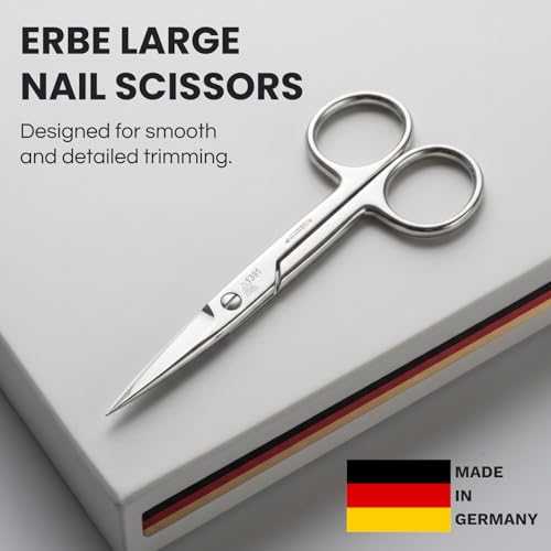 Heavy Duty German Nail Scissors - Precise Toenail Cutter for Thick Nails