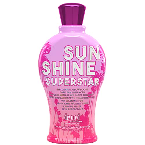 Devoted Creations Sunshine Superstar Dark Tan Enhancer | 360ml Sunless Tanning Product