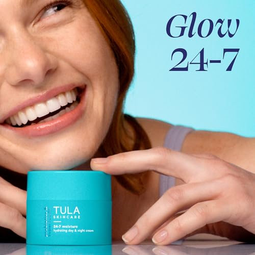 TULA 24/7 Moisture Hydrating Face Cream 0.5 oz - Day & Night Skin Care, Classic Pack