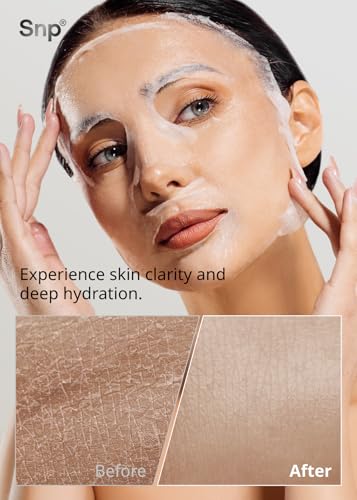 Diamond & Hyaluronic Acid Face Mask – Hydrating, Tightening, Rejuvenating Skincare Sheet Mask for Oily Skin – 10 Sheets