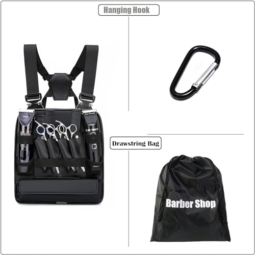 Leather Fashionable & Functional Chest Rig Bag for Barbers, Stylish Haircut Tools Storage Chest Bag for Barber