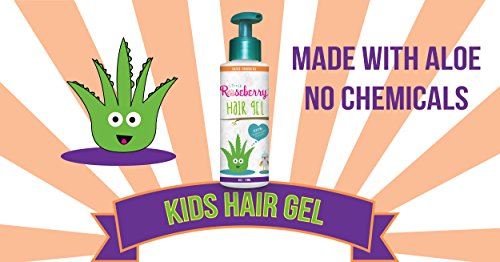 Kids Hair Gel Light Hold Organic Aloe Vera Vitamins 4oz Pack of 2
