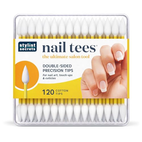 Double-Pointed Cotton Swabs for Nail Care - 120 Count, 6 Pack