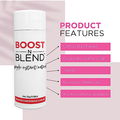 Dark Brown Hair Volumizer & Concealer Powder for Thinning Hair - Cotton Fibers, 25g