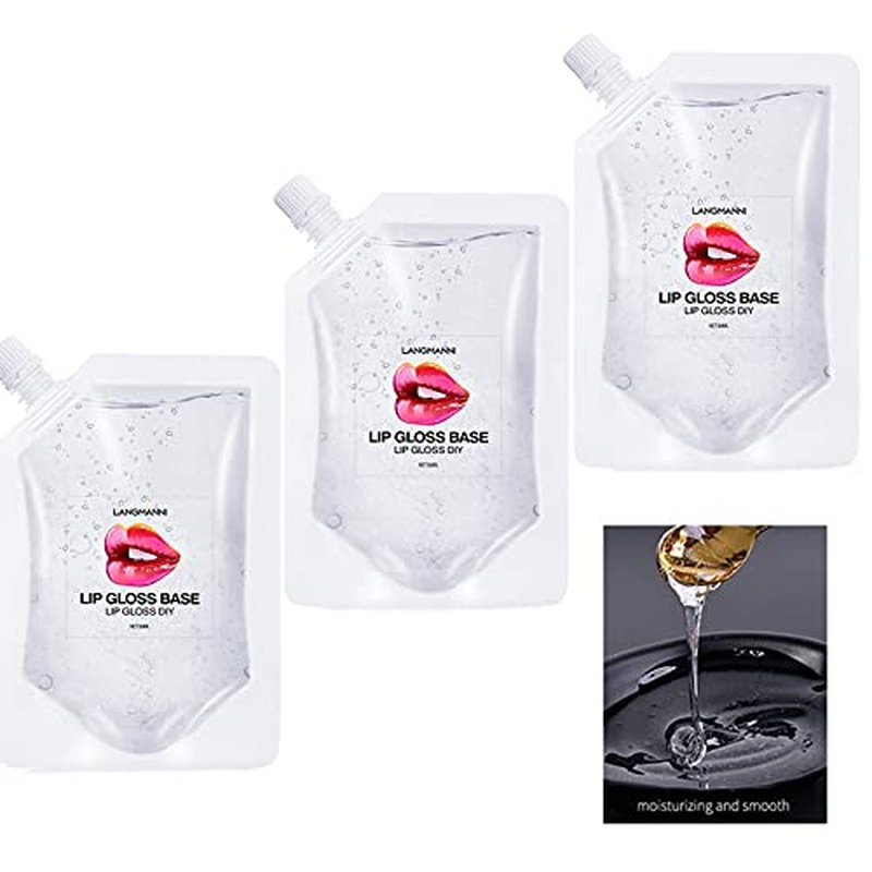 Lip Gloss Base 150ML, Clear Moisturizing Versagel Base Gel for DIY Handmade Lip Gloss Lipstick, Ingredient Safety - 5.07oz (3 Pack x 50ML)