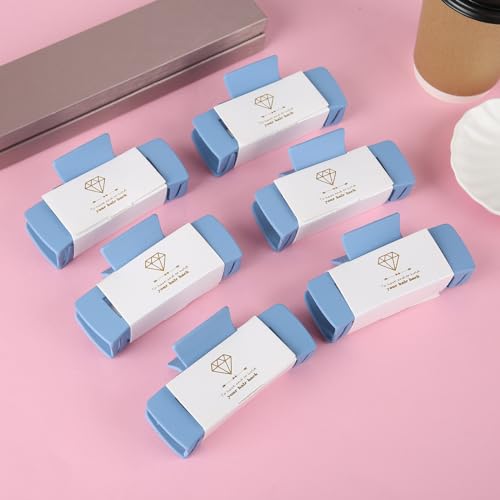 Bridesmaid Hair Clips & Scrunchies Set with Sunglasses - White & Dusty Blue, 36 pcs