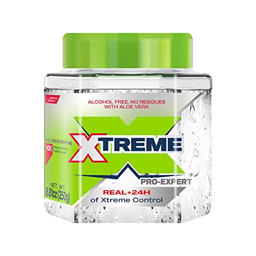 Aloe Variation Xtreme Pro-Expert Clear Hair Gel - 8.81 oz Jar, Pack of 24, Alcohol-Free