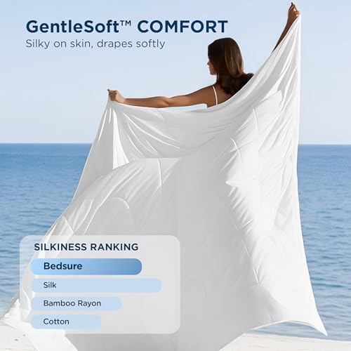 Cooling Comforter Twin Size - Breathable Moisture-Wicking Summer Blanket