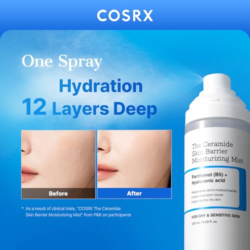 Hydrating Face Mist with Ceramides for Skin Barrier Support – 4.06 fl oz
