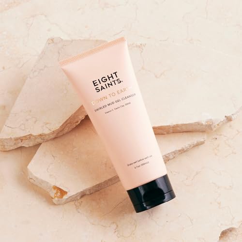 Eight Saints Down To Earth Mud Gel Face Wash 6.7 oz - Gentle Anti-Aging & Makeup Remover