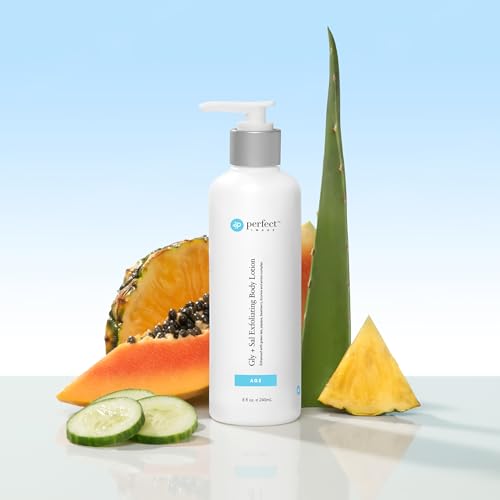 Perfect Image Gly + Sal Exfoliating Body Lotion, 8% Glycolic Acid and 2% Salicylic Acid Lotion Enhanced with Green Tea, Papaya, Bearberry, Licorice and Amino Complex