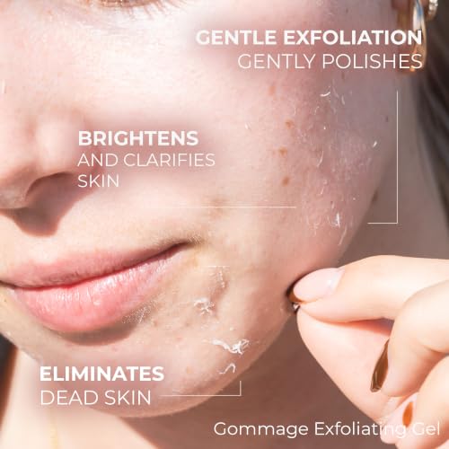 Sonage Gommage Exfoliating Gel 50ml - Gentle Face Scrub for All Skin Types