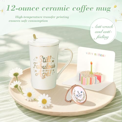 Birthday Gifts for Women, Daisy Happy Birthday Gift Basket for Women Self Care Gifts Happy Birthday Gift Baskets for Her ,Girlfriend,Wife,Mom,Grandma, Gifts Box Set with Coffee Mug For Women