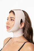 Sonryse Post-Surgery Chin Support Garment Medium Open-Ear Beige