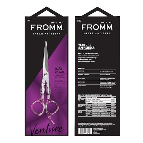Fromm 5.75-Inch Professional Hair Cutting Shears - Japanese Steel Microserrated Blade