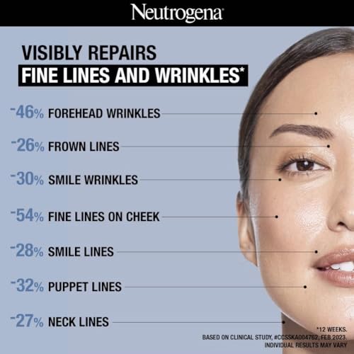 Neutrogena Visible Repair Retinol Day & Night Cream: Boosts Collagen for Anti-Ageing, Wrinkles, Fine Lines 50g