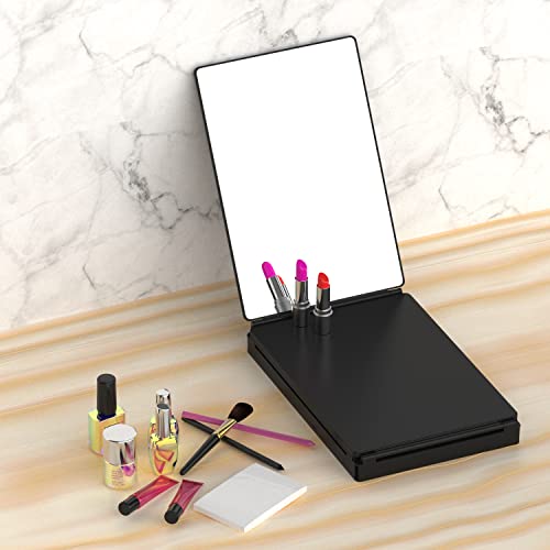Self Hair Cutting Mirror 5-Way 360° HD Glass Anti-Fog Portable with Height Adjustable Hooks - 13.8" x 9.7"