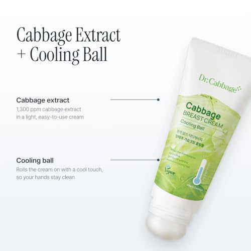 TNTN Mom's Dr. cabbage cabbage breast cream with cooling ball applicator 3.38 fl oz (no scent) for breastfeeding