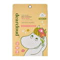 dearcloud Moomin' Clear Jewel Dew Essence Face Mask, Korean Sheet Mask - Allantoin, Niacinamide & Cica (3 Count)