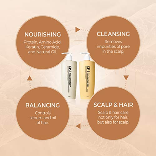 CP-1 Nourishing Hair Shampoo & Conditioner Set for Damaged Hair 500ml x 2