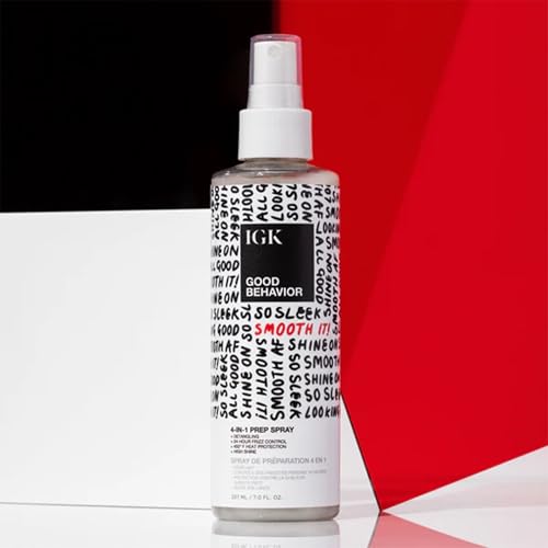 IGK Good Behavior 4-in-1 Heat Protectant Hair Spray - Travel Pack