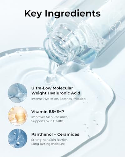 Hyaluronic Acid Moisture Toner - Lightweight, Vegan, Sensitive Skin, 6.76 fl oz