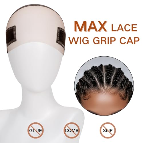 Brown Wig Grip Cap for Glueless Wigs 11x5 Wide Lace Ear Cutouts Isshin Beauty