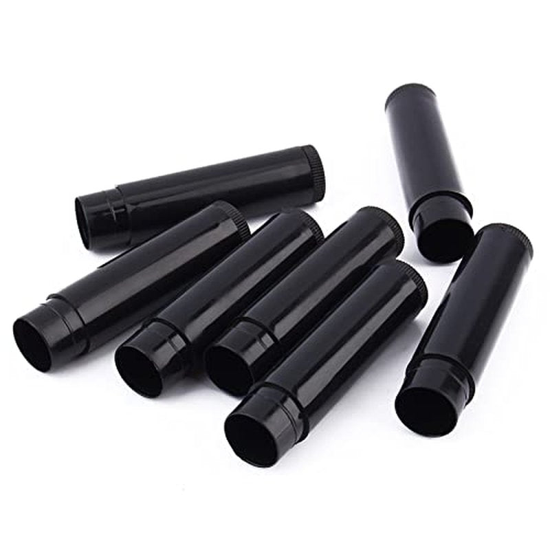 100 PCS Lip Balm Containers, 5ml Chapstick Tubes Empty, Lip Gloss Black, Lip Balm Tubes with Cap for Girls, 62mm* 14mm