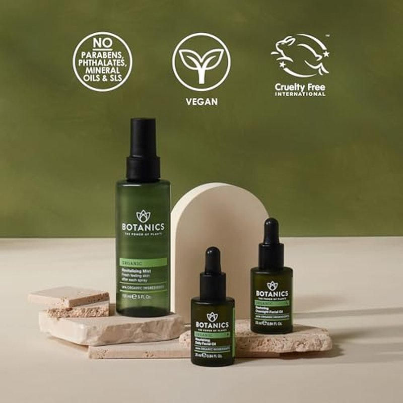 Botanics Hydrating Face Mist - Revitalizing Rose Water Spray for Face - Helps Skin Feel Smooth & Moisturized - Made with 98% Organic Ingredients - Vegan & Cruelty-Free Skin Care Spray (5 Fl Oz)