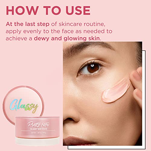 TOUCH IN SOL Glassy Skin Balm Primer - Hydrating Face Moisturizer with Shea & Rose Water, 1.05 oz