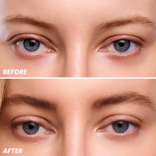 Wonderskin 1440 Eyeliner (Liquorice), Waterproof and Smudge Proof with Brow Stain & Go Masque (Blonde) for Long Lasting Brow Tint