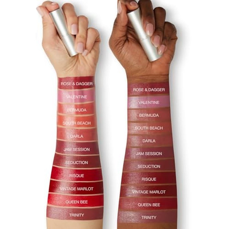 Honeybee Gardens Truly Natural Long Lasting Lipstick, San Francisco, Pink and Peach With Rose, Naturally Hydrating & Nourishing, Vegan, Gluten-Free & Cruelty-Free, 0.11 oz / 3 g