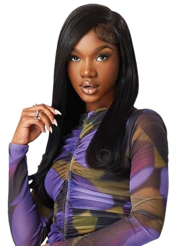 Outre 100% Human Hair Yaki Pack - 12 Inch Off Black 1B - Tangle-Free, Low Maintenance