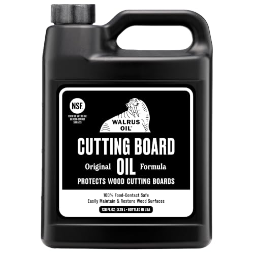 Walrus Oil Cutting Board & Butcher Block Oil, 128 oz - Food-Safe Wood Finish