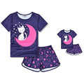 Kids Unicorn Pajamas Set - Matching Dolls & Girls Sleepwear for 10-11 Years Cat Moon Variation
