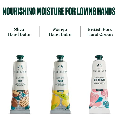 Nourishing Hand Balm Trio Set with Shea, Mango & Rose - Hand Care Gift Set
