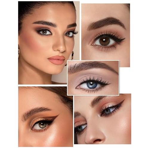 200pcs Natural Wispy Individual Eyelash Extensions, 40D 8-16mm Volume, Pre-made Fans, Black