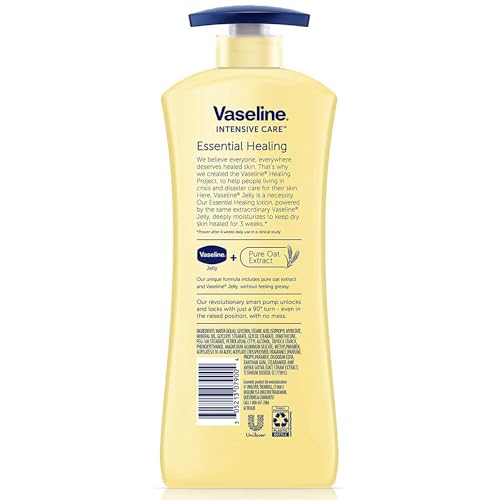 Vaseline Intensive Care Healing Body Lotion for Dry Skin 20.3oz Pack of 2