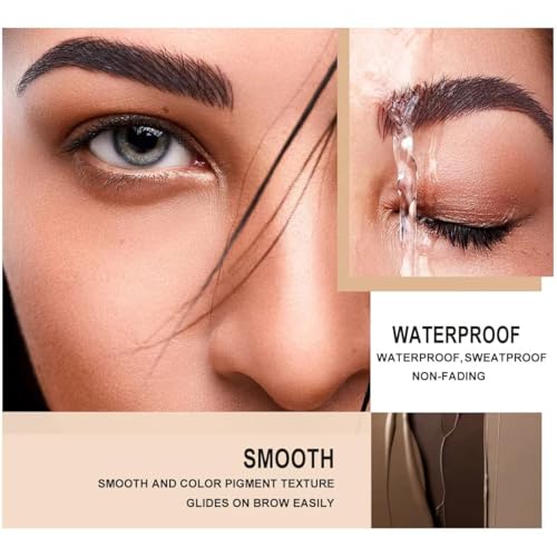 Eyelash & Eyebrow Color Kit, Professional Brown Color Set for Lashes and Brows, Natural Ingredients Long Lasting Safe & Easy to Use 7ml (Brown)